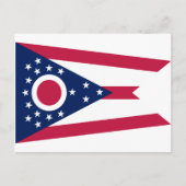 De Vlag van de Staat van Ohio Briefkaart (Voorkant)