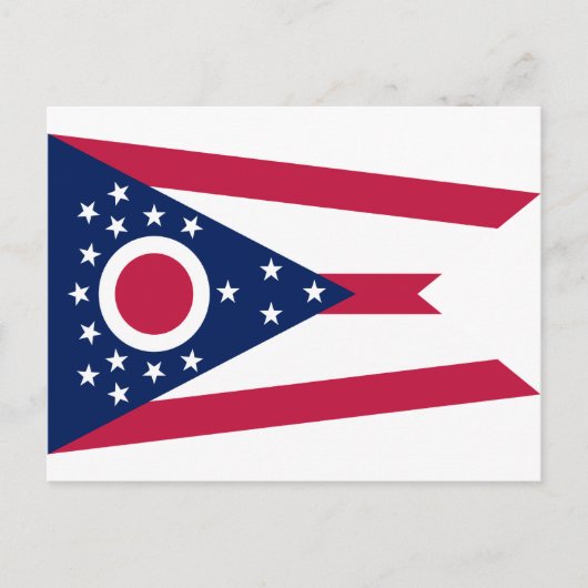 De Vlag van de Staat van Ohio Briefkaart (Voorkant)