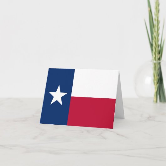 De Vlag van de Staat van Texas - de Eenzame Staat Kaart (Voorkant)