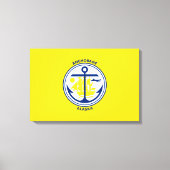 De vlag van de stad Anchorage (Alaska) Canvas Afdruk (Voorkant)