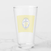 De vlag van de stad Anchorage (Alaska) Glas (Achterkant)