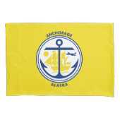 De vlag van de stad Anchorage (Alaska) Kussensloop (Voorkant-Links)