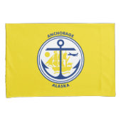 De vlag van de stad Anchorage (Alaska) Kussensloop (Voorkant-Rechts)