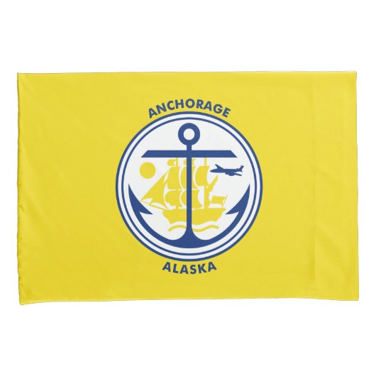 De vlag van de stad Anchorage (Alaska) Kussensloop (Voorkant-Rechts)