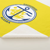 De vlag van de stad Anchorage (Alaska) Sherpa Deken (3/4)