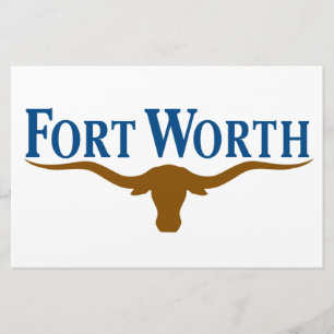 De vlag van de stad Fort Worth (Texas) Briefpapier