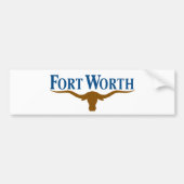 De vlag van de stad Fort Worth (Texas) Bumpersticker (Voorkant)