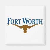 De vlag van de stad Fort Worth (Texas) Magneet (Voorkant)