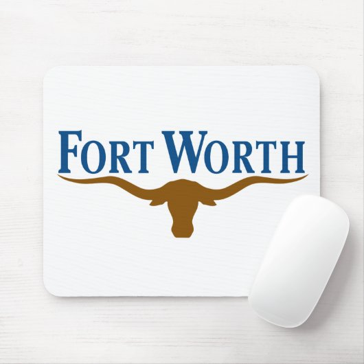 De vlag van de stad Fort Worth (Texas) Muismat (Met muis)