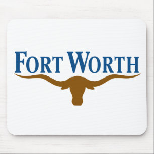 De vlag van de stad Fort Worth (Texas) Muismat