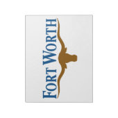 De vlag van de stad Fort Worth (Texas) Notitieblok (Linkerzijde)