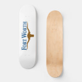 De vlag van de stad Fort Worth (Texas) Persoonlijk Skateboard (Voorkant)