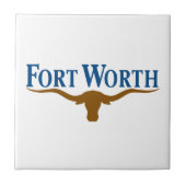 De vlag van de stad Fort Worth (Texas) Tegeltje (Voorkant)