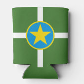 De vlag van de stad Jackson, Koelbox van Mississip Blikjeskoeler (Achterkant)