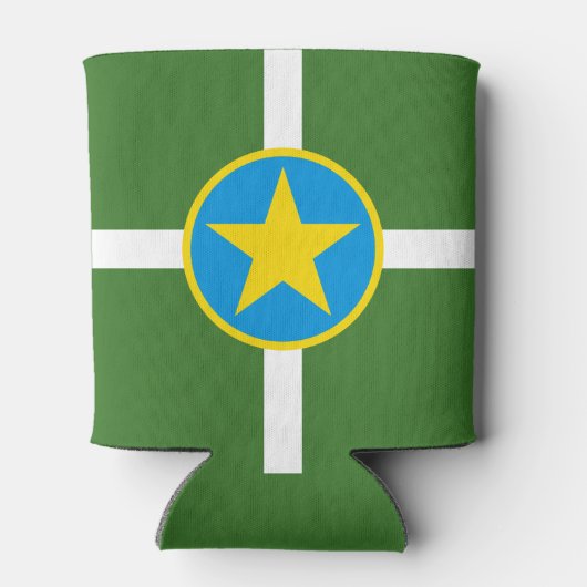 De vlag van de stad Jackson, Koelbox van Mississip Blikjeskoeler (Achterkant)