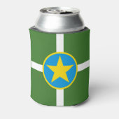 De vlag van de stad Jackson, Koelbox van Mississip Blikjeskoeler (Blikje Achterkant)