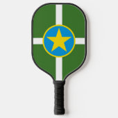 De vlag van de stad Jackson, Mississippi Pickleball Paddle (Voorkant)