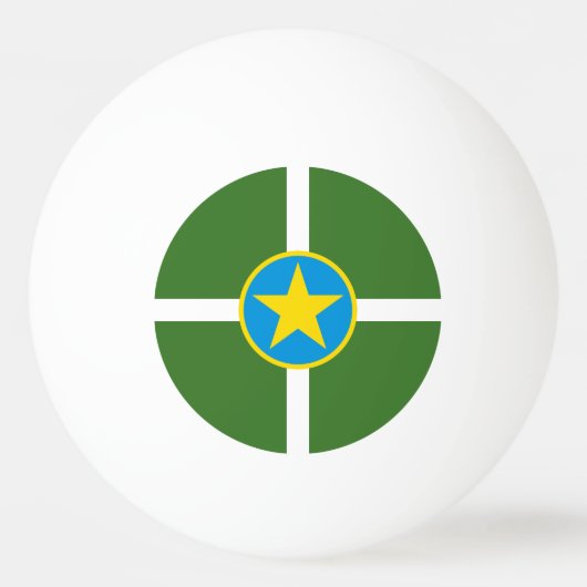 De vlag van de stad Jackson, Mississippi Ping-Pong Pingpongbal (Voorkant)