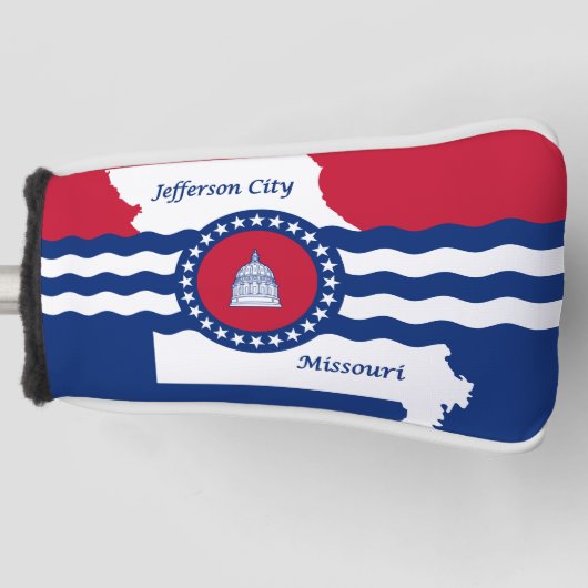 De vlag van de stad Jefferson, Hoesje van Missouri Golfheadcover (Voorkant)