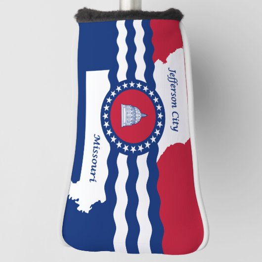 De vlag van de stad Jefferson, Hoesje van Missouri Golfheadcover (Draai 90)