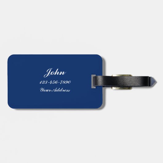 De vlag van de Unie Bagagelabel (Achterkant horizontaal)