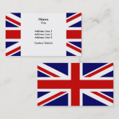 De vlag van de Unie Visitekaartje (Voorkant / Achterkant)