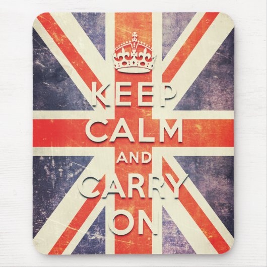 De  vlag van de Union Jack houdt kalm en gaat door Muismat (Voorkant)