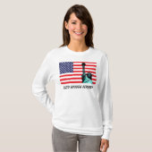 De Vlag van de V.S. & Standbeeld van de T-shirts (Voorkant volledig)