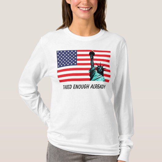 De Vlag van de V.S. & Standbeeld van de T-shirts (Voorkant)