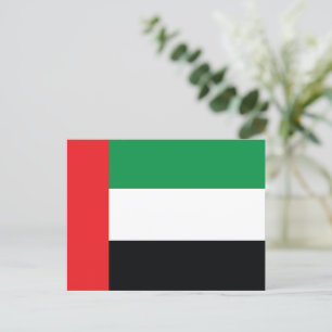 De vlag van de Verenigde Arabische Emiraten Briefkaart