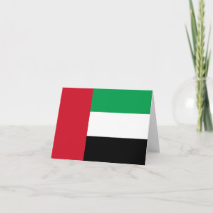 De vlag van de Verenigde Arabische Emiraten Kaart
