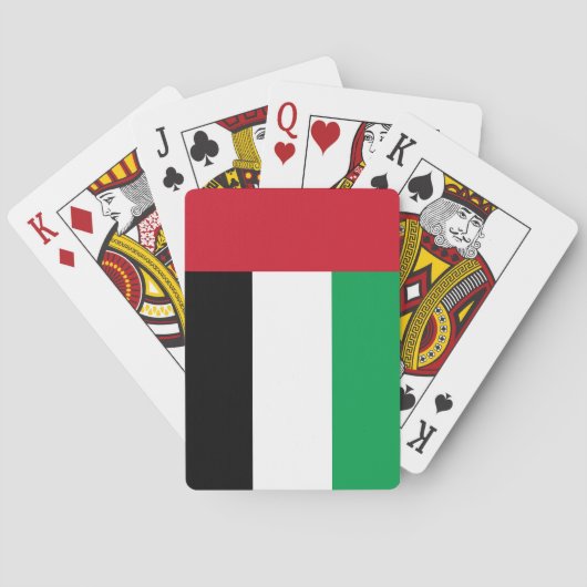 De Vlag van de Verenigde Arabische Emiraten Pokerkaarten (Achterkant)