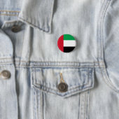 De vlag van de Verenigde Arabische Emiraten Ronde Button 3,2 Cm (In situ)