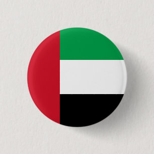 De vlag van de Verenigde Arabische Emiraten Ronde Button 3,2 Cm