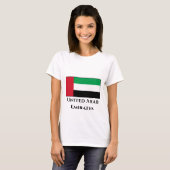 De vlag van de Verenigde Arabische Emiraten T-shirt (Voorkant volledig)