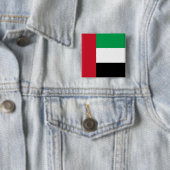 De vlag van de Verenigde Arabische Emiraten Vierkante Button 5,1 Cm (In situ)