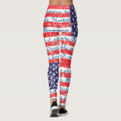De vlag van de Verenigde Staten van Allegiance Leggings (Achterkant)