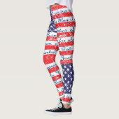 De vlag van de Verenigde Staten van Allegiance Leggings (Links)