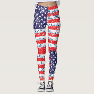 De vlag van de Verenigde Staten van Allegiance Leggings