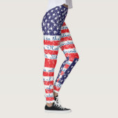 De vlag van de Verenigde Staten van Allegiance Leggings (Rechts)
