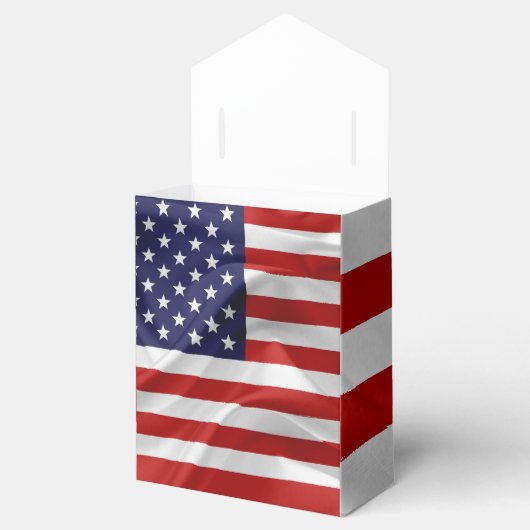 De vlag van de Verenigde Staten van Amerika Bedankdoosjes (Geopend)