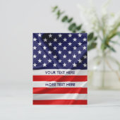 De vlag van de Verenigde Staten van Amerika Briefkaart (Staand voorkant)