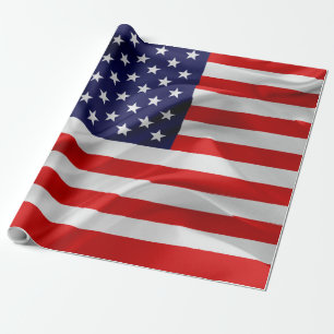 De vlag van de Verenigde Staten van Amerika Cadeaupapier