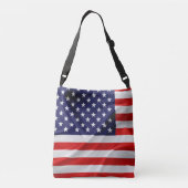 De vlag van de Verenigde Staten van Amerika Crossbody Tas (Achterkant)