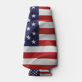 De vlag van de Verenigde Staten van Amerika Flesjeskoeler