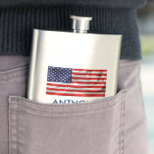 De vlag van de Verenigde Staten van Amerika Heupfles (Voorbeeld)