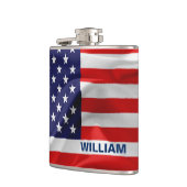 De vlag van de Verenigde Staten van Amerika Heupfles (Links)