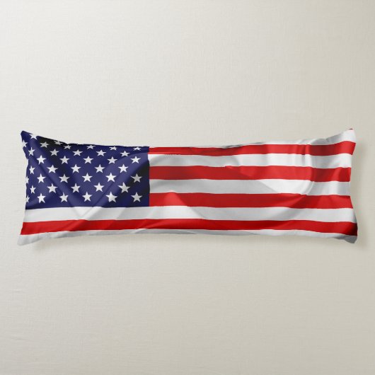 De vlag van de Verenigde Staten van Amerika Lichaamskussen (Voorkant)