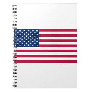 De vlag van de Verenigde Staten van Amerika Notitieboek