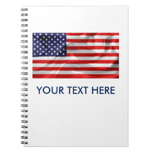 De vlag van de Verenigde Staten van Amerika Notitieboek